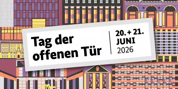 Grafik zum Tag der offenen Tür der Bundesministerien