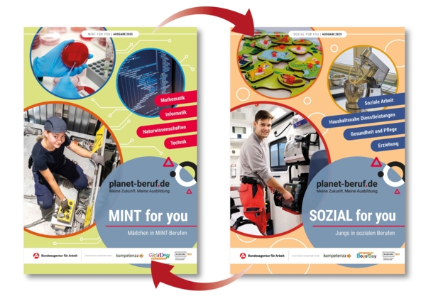 Grafik zum Wendeheft MINT & SOZIAL for you 2025