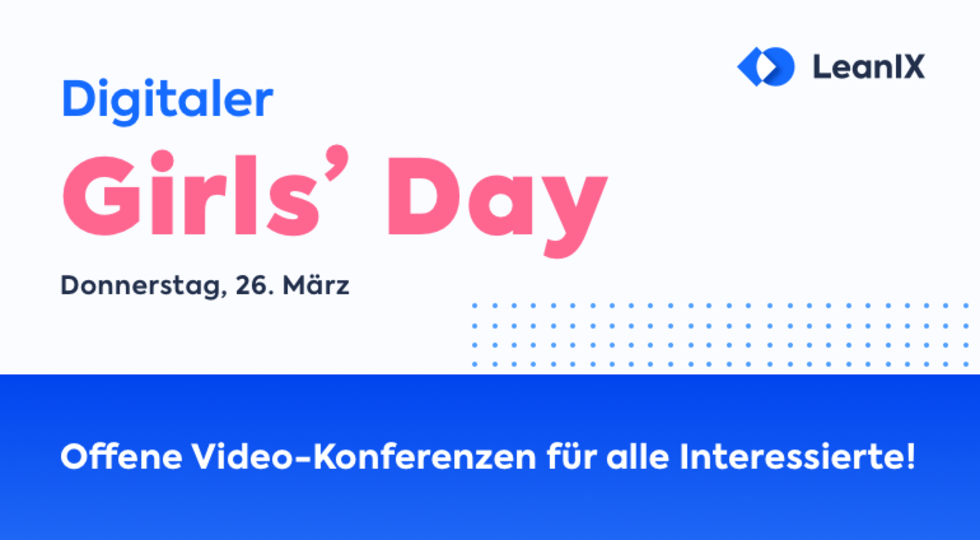 Einladung zum digitalen Girls'Day von LeanIX