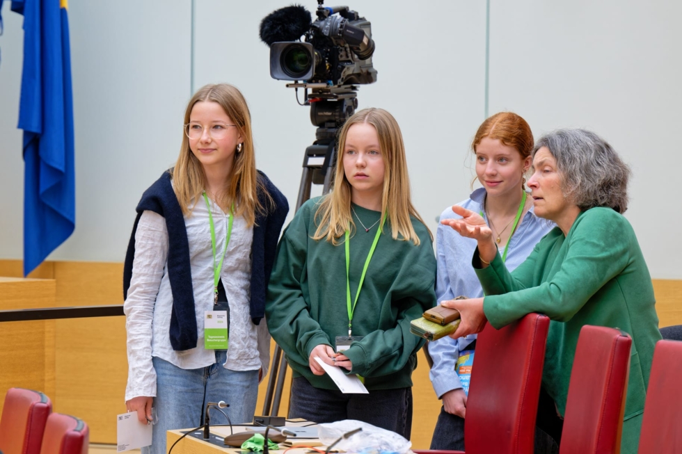 Girls'Day Teilnehmerinnen im Landtag