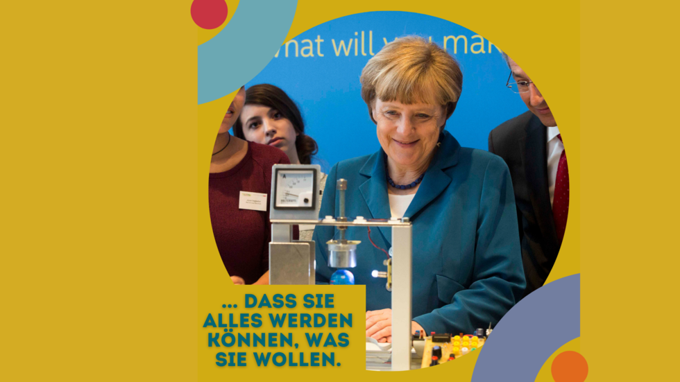 Angela Merkel beim Girls'Day-Auftakt im Bundeskanzleramt