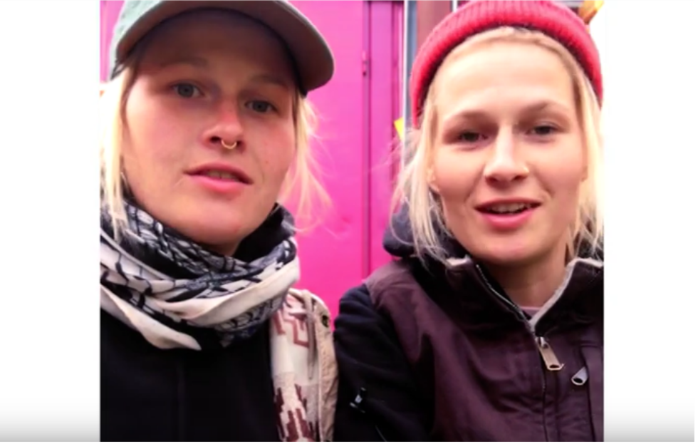 Screenshot vom Video mit Sarah und Wanda